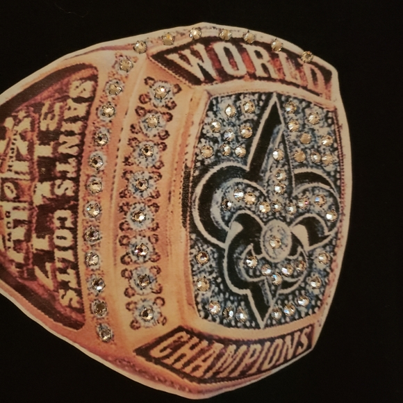 CUSTOM MADE/ SAINTS SUPERBOWL SHIRT - Picture 3 of 5